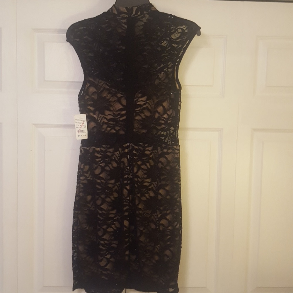 Lacy party dress evening NWT black - Picture 2 of 4